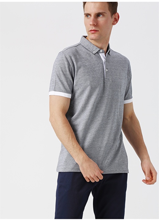 Fabrika Lacivert - Beyaz Polo T-Shirt 3
