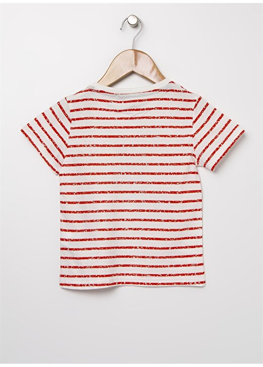 Limon Devonboy Kırmızı - Beyaz Çizgili Erkek Çocuk T-Shirt 2
