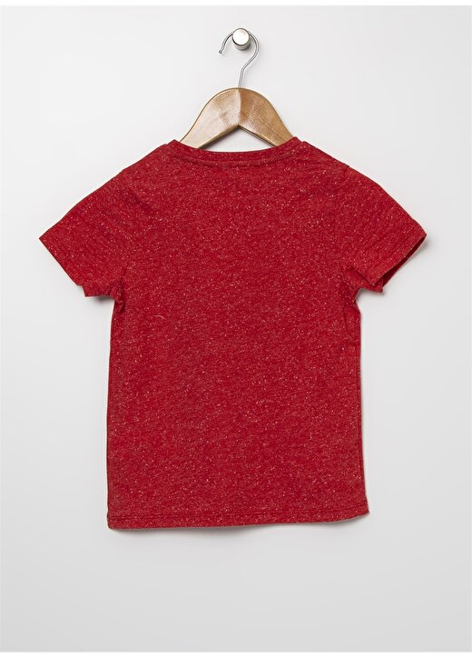 Limon Exporboy Kırmızı Melanj Görsel Baskılı Erkek Çocuk T-Shirt 2