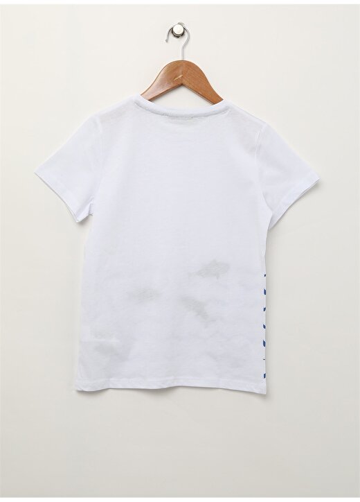 Limon Fishboy Beyaz Dalga Desenli Erkekçocuk T-Shirt 2