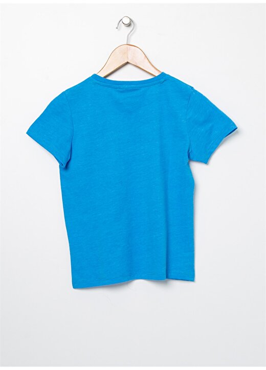 Limon Kısa Kollu Baskılı Mavi Erkek Çocuk T-Shirt 2