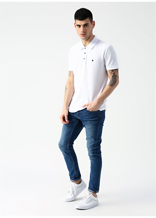 North Of Navy Beyaz Polo T-Shirt 2