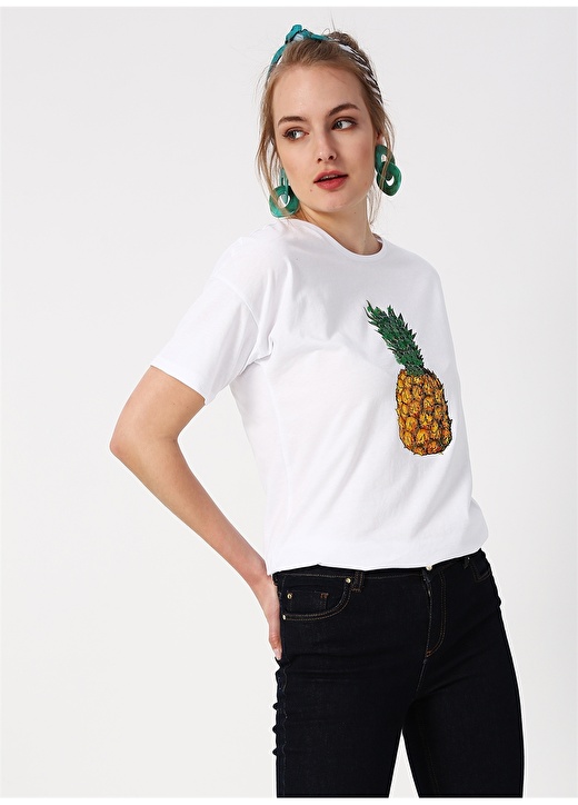 Limon Beyaz T-Shirt 2