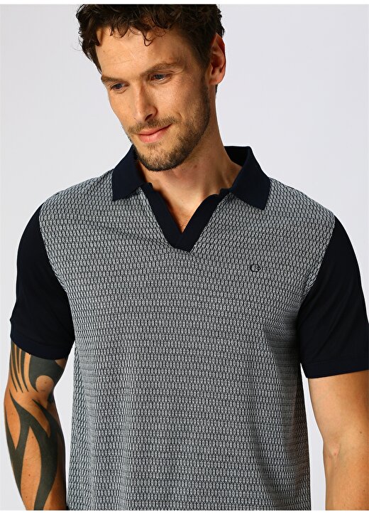 Cotton Bar Lacivert Polo T-Shirt 1