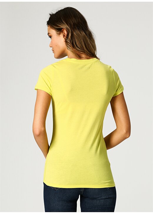 Aeropostale 4008 Sarı Kadın Nakışlı T-Shirt 4