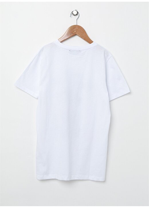 North Of Navy Yazılı Beyaz T-Shirt 2