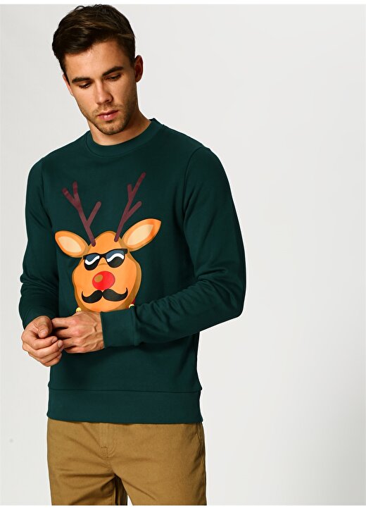 Jack & Jones Xmas Knitted Pullover Sweatshirt 1