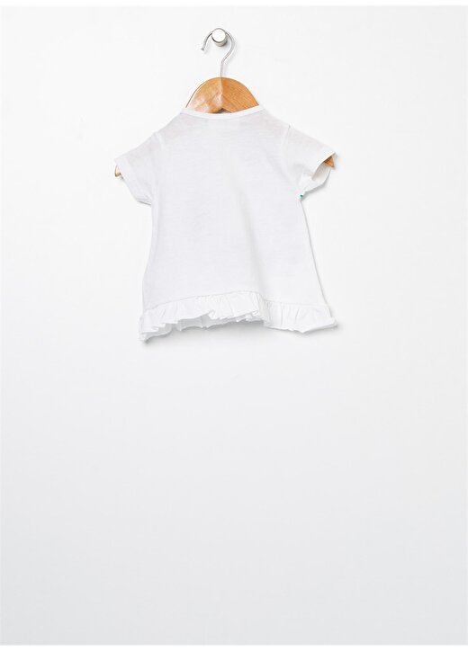 Mammaramma MG04 Pamuklu Beyaz Kız Bebek T-Shirt 2