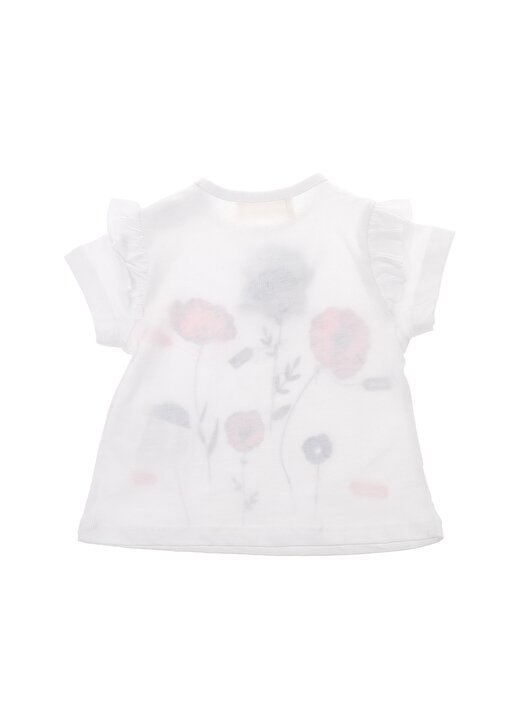 Mammaramma MG02 Pamuklu Beyaz Kız Bebek T-Shirt 2
