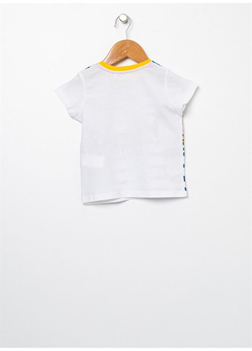 Mammaramma JB20 Pamuklu Beyaz Erkek Bebek T-Shirt 2