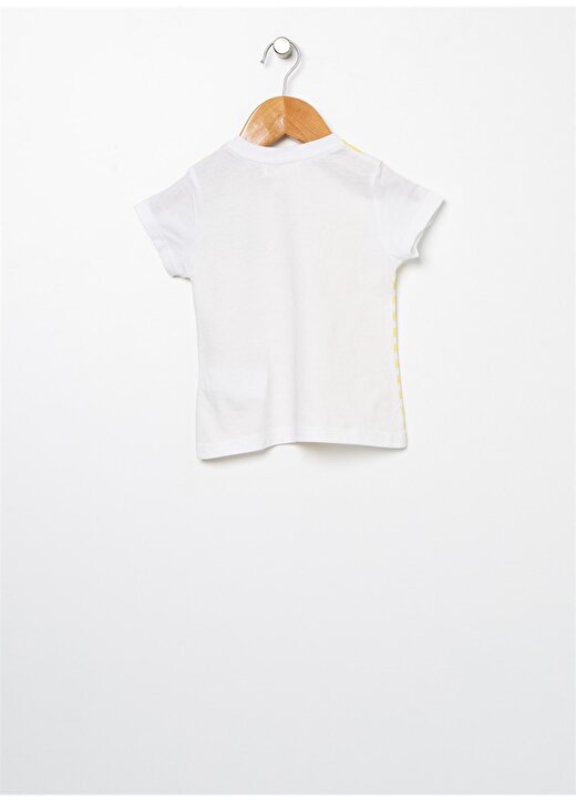 Mammaramma FGP47 %100 Pamuk Sarı - Beyaz Kız Çocuk T-Shirt 2