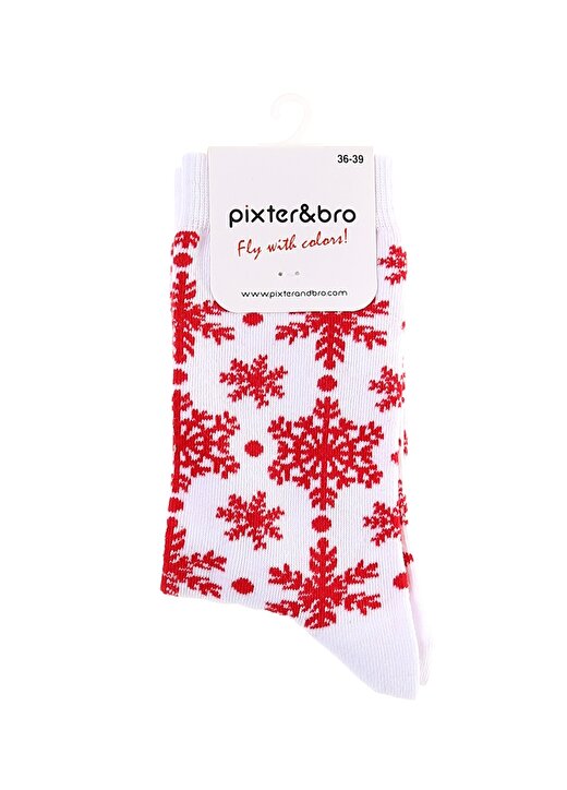 Pixter&Bro Kar Tanesi Desenli Soket Çorap 1