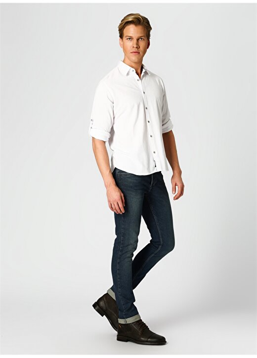 Twister Jeans Slim Fit Beyaz Gömlek 2