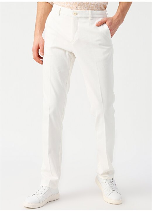Cotton Bar Beyaz Chıno Pantolon 2