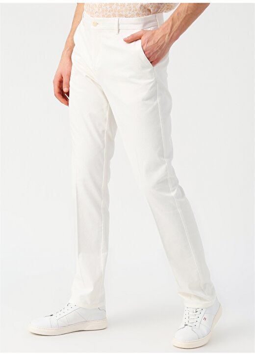 Cotton Bar Beyaz Chıno Pantolon 3