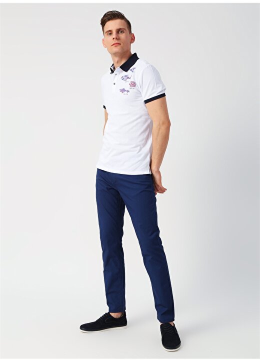 North Of Navy Beyaz Polo T-Shirt 3