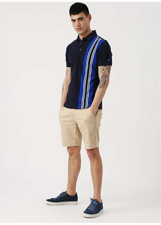 North Of Navy Lacivert Desenli Polo T-Shirt 2