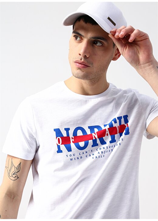 North Of Navy Beyaz T-Shirt 3