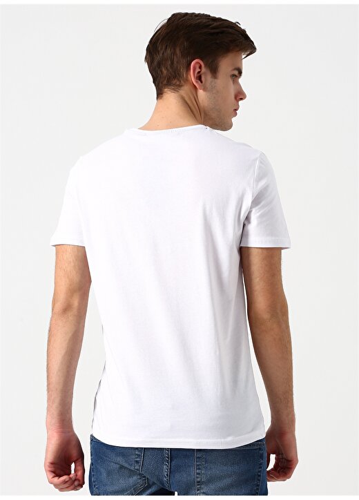 Limon Beyaz Erkek T-Shirt 4