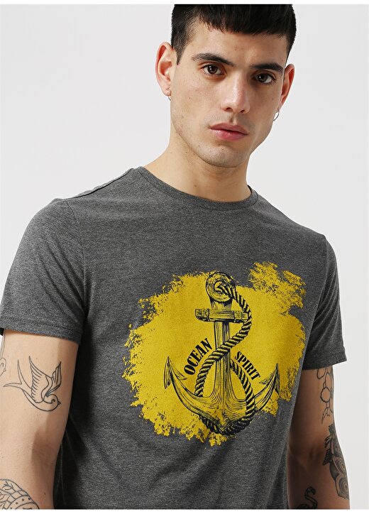 Limon Antrasit Melanj T-Shirt 3