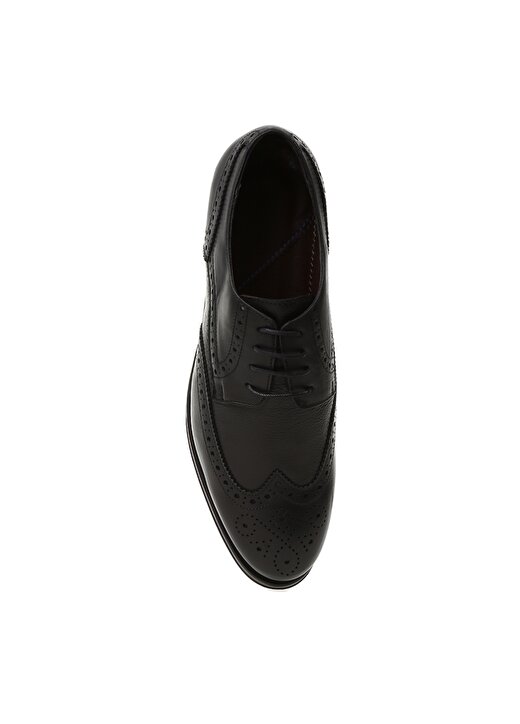 Cotton Bar Siyah Erkek Klasik Ayakkabı 4