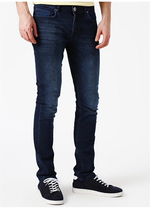 Fabrika Lacivert Denim Pantolon 3