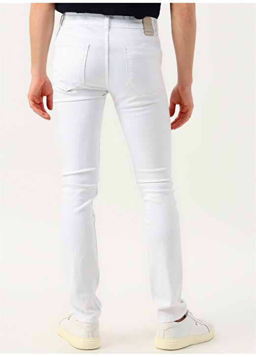 Fabrika Beyaz Denim Pantolon 4