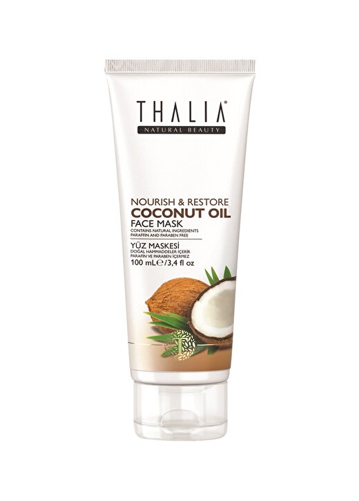Thalia Extra Virgin Coconut Oil Nourish& Restore Face 175 Ml Bakım Maskesi 1