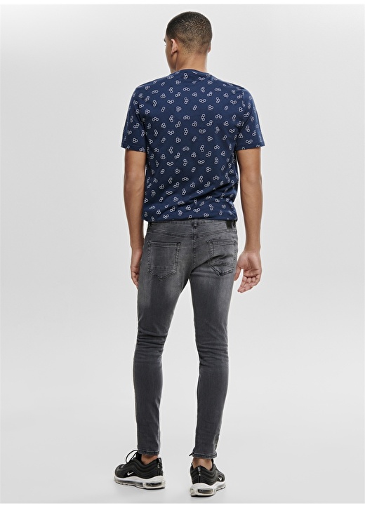 Only & Sons Skinny Gri Denim Pantolon 3