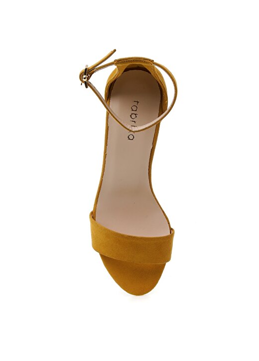 Fabrika Sarı Kadın Topuklu Ayakkabı 4
