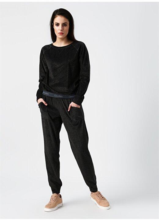 Calvin Klein Siyah Pijama Üst 2