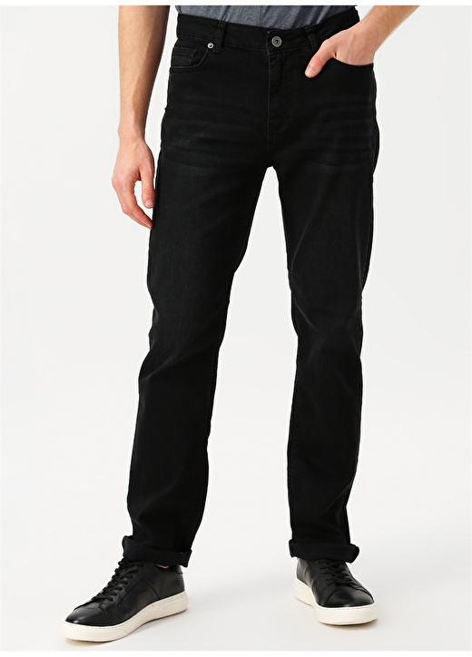 Limon Slim Fit Siyah Denim Pantolon 3