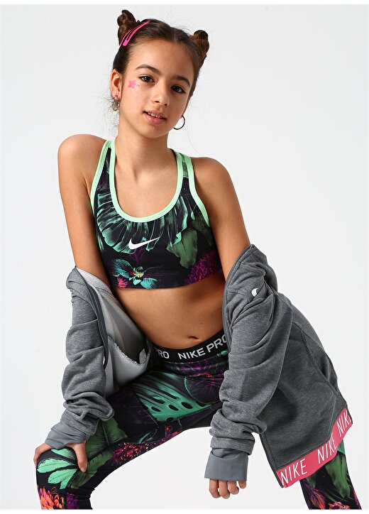 Nike Yeşil Kız Çocuk Sporcu Büstiyer 1