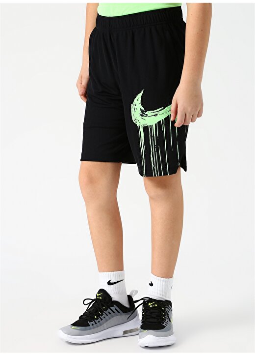 Nike Siyah - Gri - Gümüş Erkek Çocuk Şort 2
