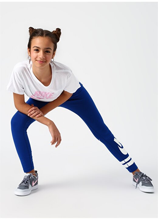 Nike Mavi Kız Çocuk Tayt 3