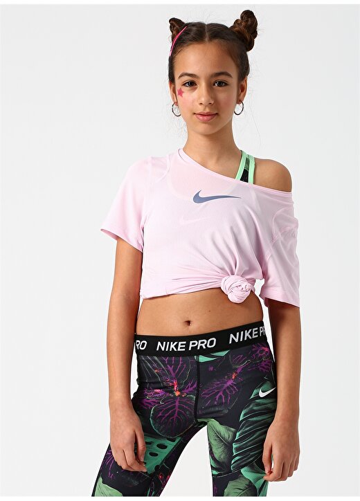 Nike Kırmızı - Pembe Kız Çocuk T-Shirt 3