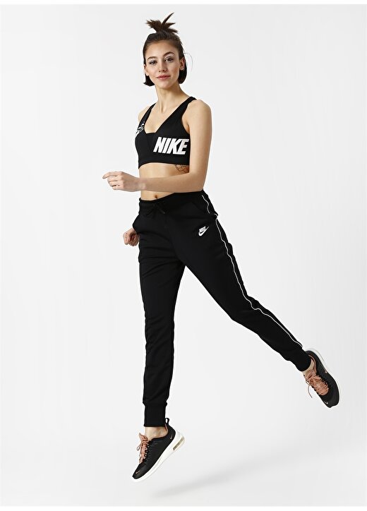 Nike Siyah - Gri - Gümüş Sporcu Sütyeni 2
