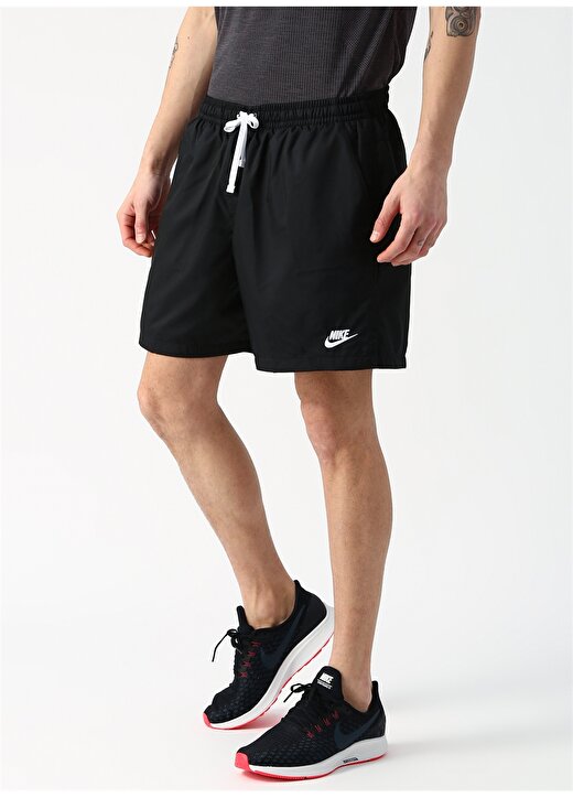 Nike Siyah - Gri - Gümüş Erkek Şort Mayo AR2382-010 M NSW CE SHORT WVN FLOW 3