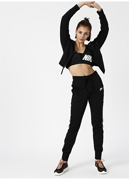 Nike Siyah - Gri - Gümüş Kadın Eşofman Altı 2