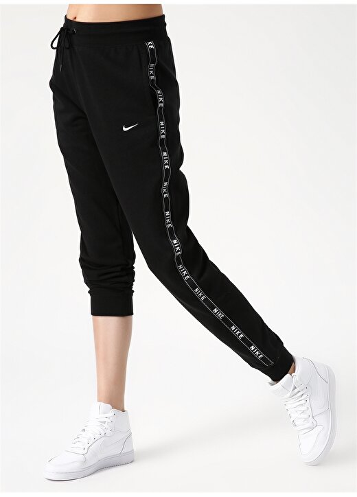 Nike Siyah - Gri - Gümüş Kadın Eşofman Altı 3