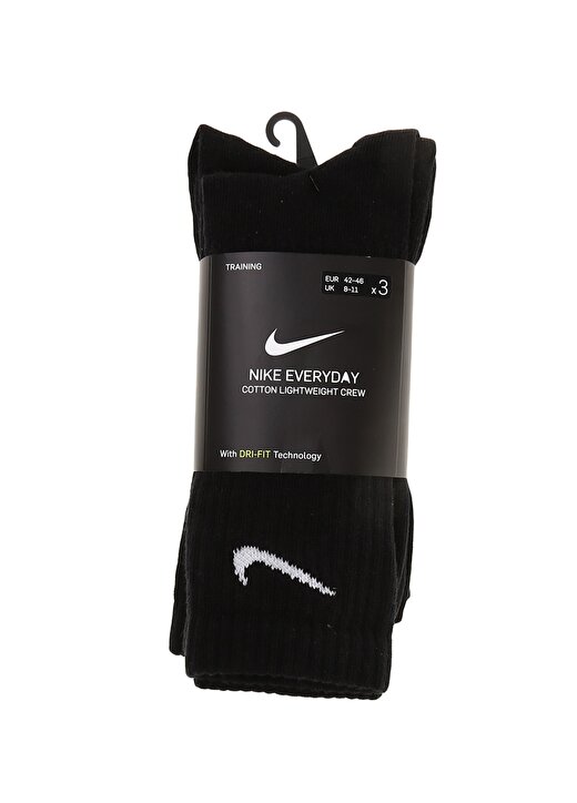 Nike Siyah - Gri - Gümüş Erkek Spor Çorap SX7676-010 1