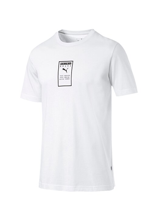 Puma Baskılı Beyaz T-Shirt 1