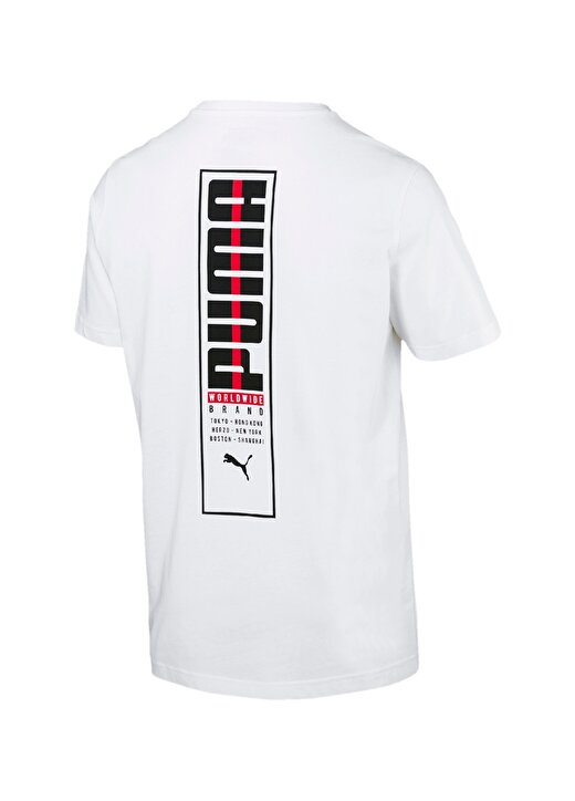 Puma Baskılı Beyaz T-Shirt 2