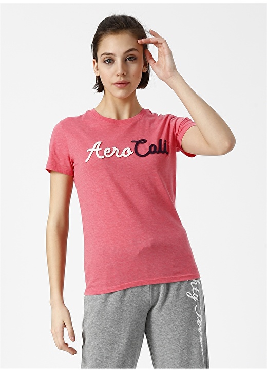 Aeropostale Pembe T-Shirt 3