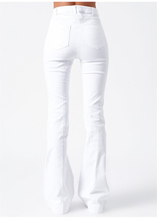 Random Beyaz Kadın Pantolon 4