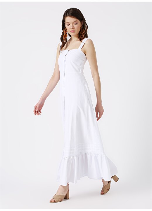 Beymen Studio Askılı Beyaz Elbise 3