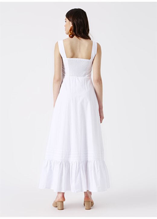 Beymen Studio Askılı Beyaz Elbise 4