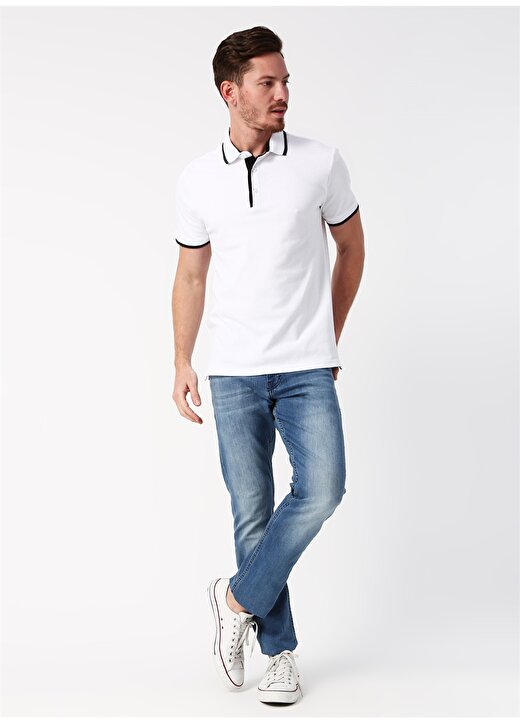 Limon Beyaz Polo T-Shirt 2