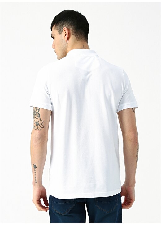 Lee Cooper Beyaz Erkek Polo T-Shirt 192 LCM 242005-1101 TWINS 4