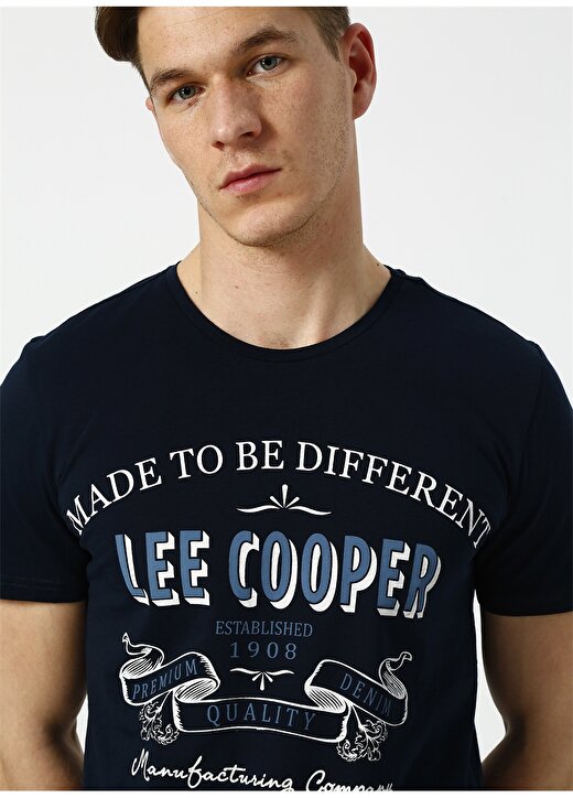 Lee Cooper Baskılı Lacivert T-Shirt 1